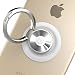 Phone Ring Holder Attachable to Magnet, SINJIMORU Phone Grip Holder, kickstand Attachable to Ringo's Belly Button, Magnetic Car Mount or Phone Mount for iPhone and Android Smartphones. RINGO, White