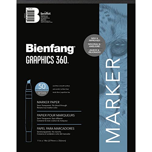 Bienfang Graphics 11 by 14-inch 360 Paper Pad, 50 Sheets