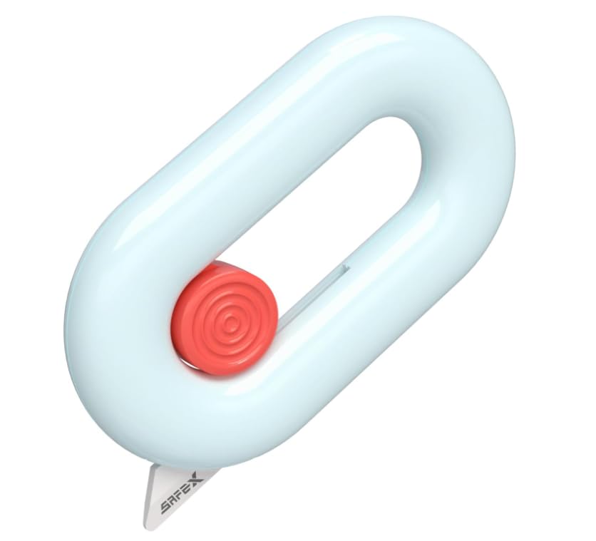 Image of Ceramic Box Cutter Retractable, Safety Cute Magnetic Package Opener, Box Opener Cutter for Daily Online Shopping /Kitchen /Office /Baby Beauty Gift Unpacking