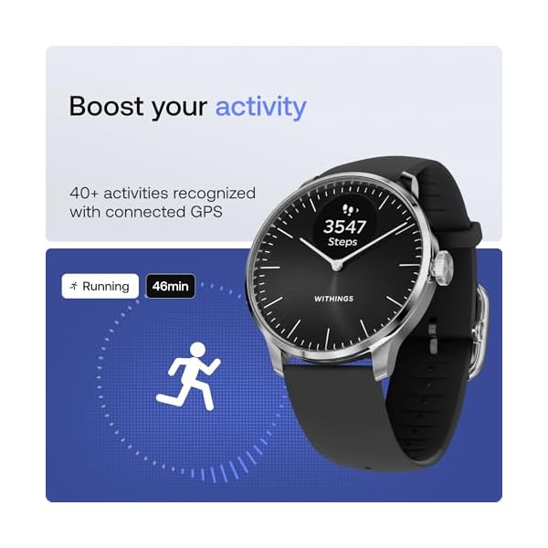 Withings ScanWatch Light - Hybrid Smart Watch, Heart Rate Monitoring, Fitness Tracker, Cycle Tracker, Sleep Monitoring - Image 3