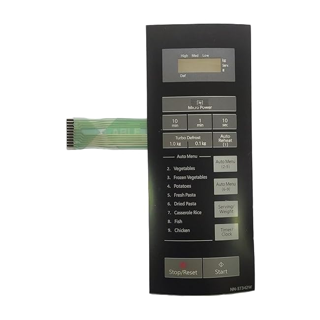 Microwave Oven Membrane Compatible with Panasonic NN-ST342W