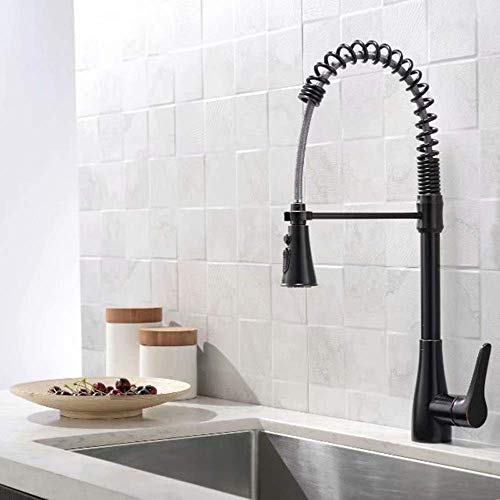 Robinet d'évier de cuisine avec douchette pour nettoyer facilement les grands plats