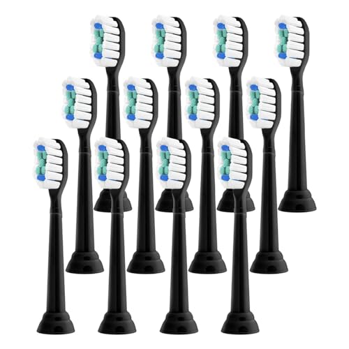 �����p���u���V�w�b�h�A�t�B���b�v�X�ƌ݊�������A�\�j�b�P�A�[�p�A1100 2100 4100 5100 5300 6100 7500 �d���u���V�n���h��(Black-12 Pcs)