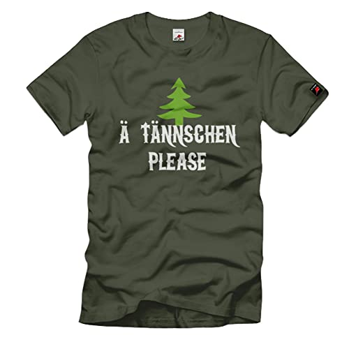 T-shirt sapin de Noël vert Ä Tännschen Please pour fête en famille taille 3XL