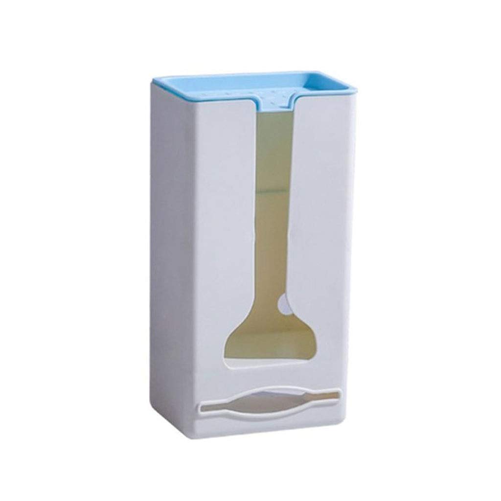Caja de Tejido de Pared Creativa Titular de servilleta de plástico Dispensador de Papel para Cocina de Cocina(Blue,White)