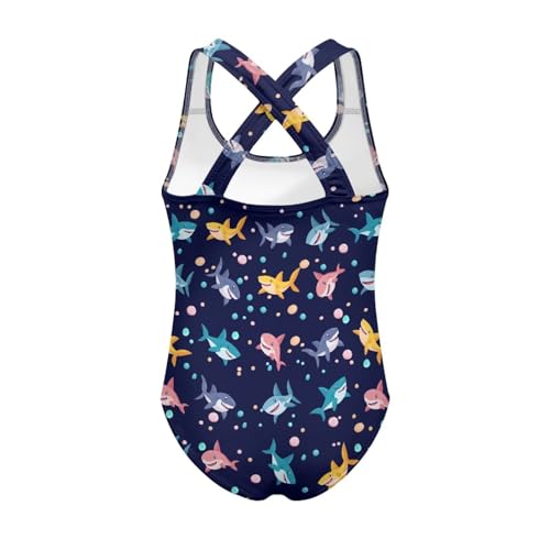 Image of Girls One Piece Swimsuit Teens Cross Back Summer Beach Wear for 5-14Y