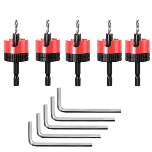 Eieenotee 5-teiliges Senkbohrer Set mit 8 mm Schaft