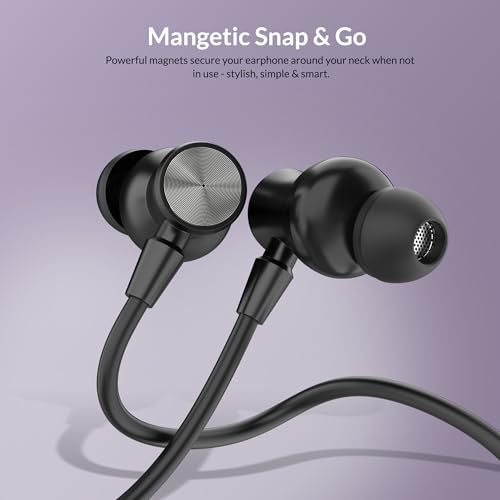 Image of AROMA HF1007 Type C Wired Earphone with HD Quality in-Line Mic,12mm Driver Hi-Res Wired