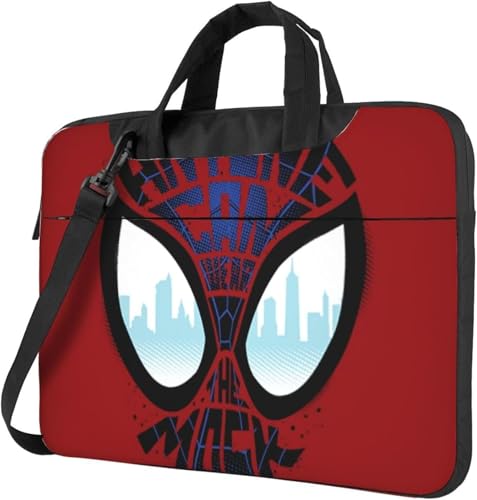 スパイダーまん パソコンケース 13-15.6インチ 防水 パソコンバッグ 衝撃吸収 ノートパソコン ケース ラップトップ スリーブ バッグ ショルダーストラップ付き PCケース 通勤 通学 パソコン ビジネス 手提げカバン 男女兼用 おしゃれ 軽量コンピ