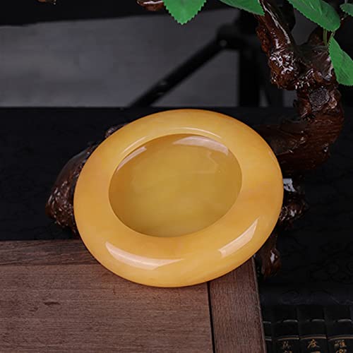 Cendrier de table en jade orange pour cigarette de bureau chic