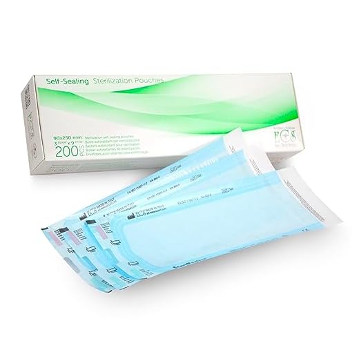 PACK 200 bolsas de esterilizacion (90 * 250mm) autoadhesivas para esterilizador autoclave al vapor, bolsas para esterilizar instrumentos dentales y de manicura - Papel de grado médico