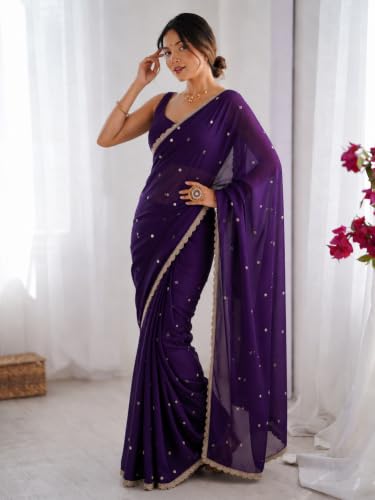 Image of Yashika Women's Rangoli Silk Blend Saree with Blouse Piece for Traditional Ethinic Wear Sari