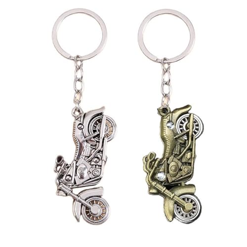 QOMJUFA 2 Pezzi Portachiavi Motociclista, Portachiavi Uomo Moto, Portachiavi per Moto, Regali per Motociclisti, Regali di Natale per Uomini