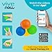 Vive Squeeze Balls for Hand Therapy, Exercise, Arthritis (w/ Rehab Video App) - Grip Strengthener Occupational Equipment for Finger, Wrist, Carpal Tunnel, Pain Relief, Stress - Resistance Strength Squeezing Egg Trainer