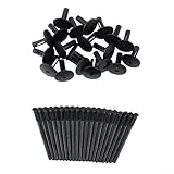 Kit complet de 20 pièces : comprend 20 rivets de protection en plastique noir, offrant un ensemble complet de remplacement pour répondre à vos besoins de réparation ou d'installation pour BMW X1 E84, X3 F25, E70, X6 E71 et E72.