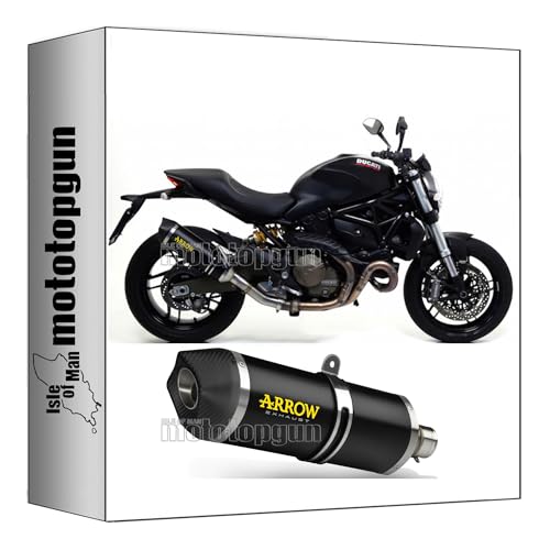 Silencieux open Arrow Race-Tech homologue avec embout carby pour Ducati 821