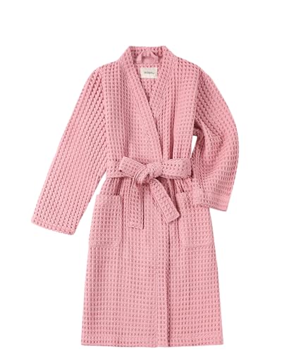 Image of Luxury Organic Japanese Cotton Hotel & Spa Waffle Bathrobe for Men and Women (Hooded /Kimono)