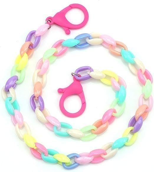 Reusable Glasses Lanyard | Multipurpose Color Chain | Eye String Holder | Designer Neck Acrylic Chain Link Rings with Lobster Clasp | Sunglass Acrylic Chains | Mask Strap | Fashion Accessory-image-18