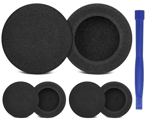 Image of SOULWIT 6Pcs Replacement Earpads for Koss KTXPro1 (KTX PRO1) On-Ear Headphones, Soft and Durable Sponge Ear Pads Cushions with High-Density Foam - Black