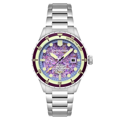 Montre automatique Spinnaker HASS 43 mm avec bracelet acier massif