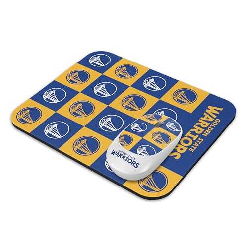 ‎SOAR NBA Wireless Mouse and Mouse Pad- Checkered, Golden State Warriors