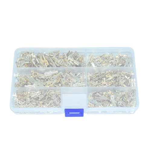 Connecteur de broche mâle et femelle 2.8/4.8/6.3mm bornier à sertir pour câblage 600 pièces