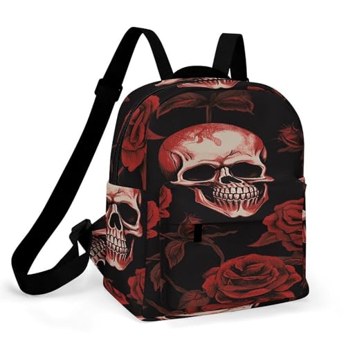 Mochila rosa calavera Oxford ideal para reuniones de negocios y días casuales
