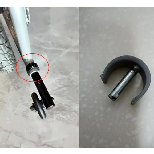 DeaHea 4 Pack Folding Walker C Type Clips Replacement Rolling Walker Tube Pin Lock Bracket Parts for Folding Walkers with Wheels Surgery Recovery Aid Walking Cane Chair Stand Assist Aid OD 1\'\' Pipe