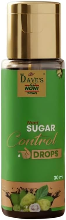 Dave’s Noni Sugar Control Drops 30 ml | Ayurvedic Herbal Sugar Support with Noni, Jamun, Karela & Gudmar | Helps Maintain Healthy Blood Sugar Levels