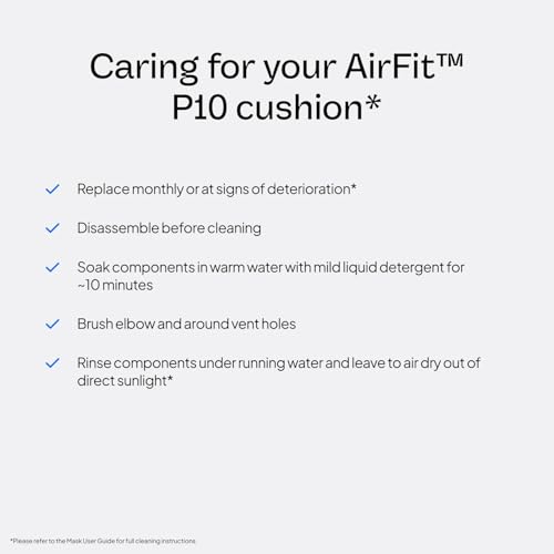 image for ResMed AirFit P10 Nasal Pillow Cushion - CPAP Mask Accessories Replace