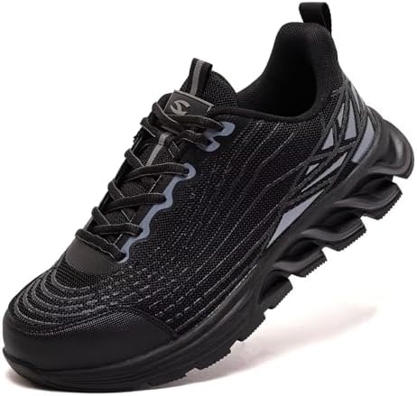 HOBIBEAR Steel Toe Sneakers for Men Women Lightweight Comfortable Safety Indestructible Work Shoes
