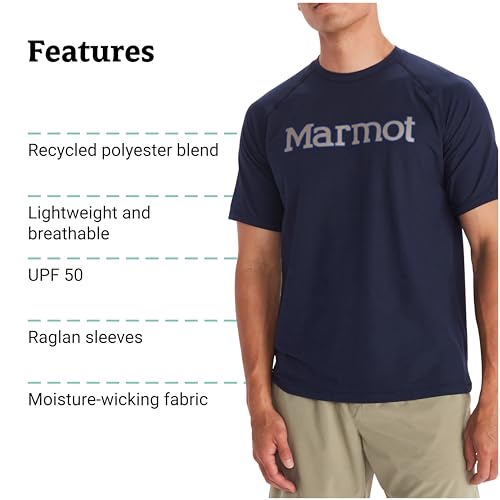 Image of MARMOT Men's Windridge Moisture-Wicking, Eco-Friendly, Breathable, UPF Short Sleeve Shirt