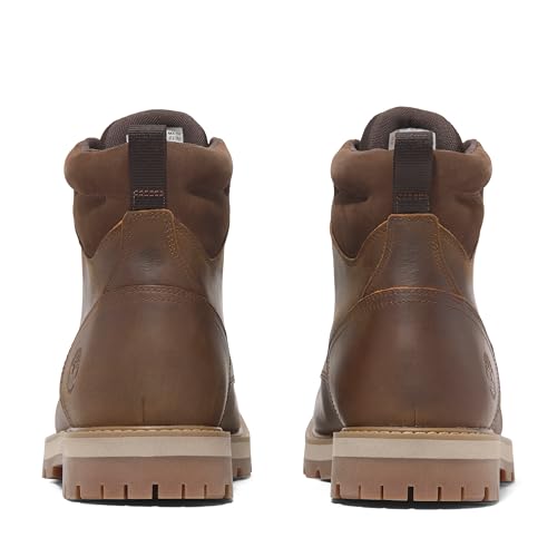 Timberland Timberland Men's Britton Road Mid Lace Up Waterproof Boot, Rust Full Grain, 7.5 Wide