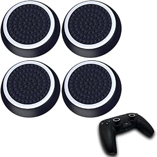 MatoSan® SpaceSan Collection nakładki na przyciski Thumpstick, zestaw akcesoriów Aim Assist Caps do konsoli Xbox One Series X S Nintendo Switch Pro Controller PS5 PS4 Controller Sticks Joystick, ochronne, nakładki Midnight Black