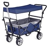 拡大されます Sekey キャリーカート ワゴン 折り畳み式 耐荷重100㎏ 幌付き アウトドア 室内 多用途 組み立て不要 2色合わせ