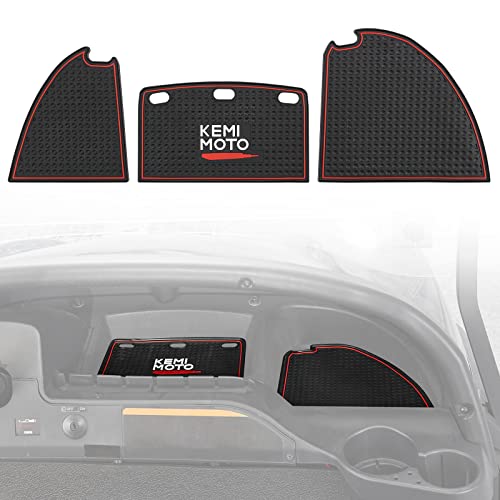 KEMIMOTO Dash Mats Compatible with Club Car Precedent 2004-2023, Red Trim