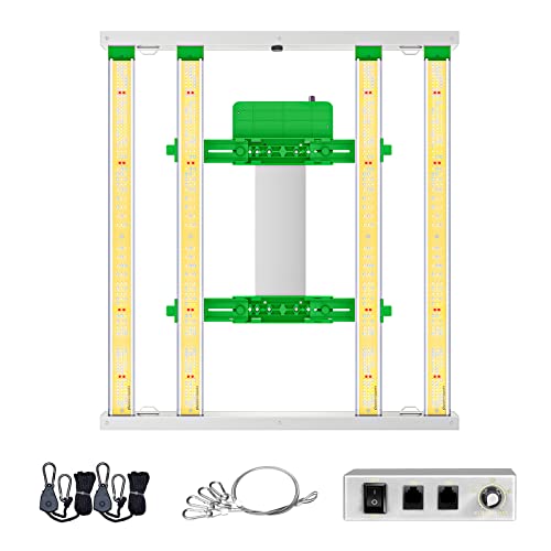 2023 Mars Hydro Fc3000 Samsung Grow Light, 300Watt Full Spectrum Led Grow Lights For Indoor Plants, 4 Bars With 896Pcs Diodes Samsung Lm301B, Daisy Chain Dimmable For 3X3Ft Grow Tent #TOP7