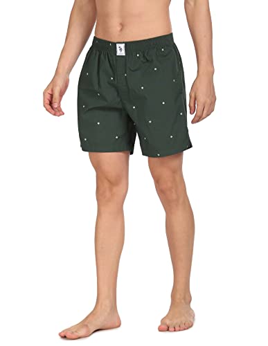 Image of U.S. Polo ASSN. Men's Comfort Fit Print Cotton I663 Boxers (Pack of 1)