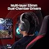 HyperX Cloud Alpha 2 Wireless Gaming Headset with 53mm Dual-Chamber Drivers and up to 250 Hours Battery Life, RGB Base Station, Simultaneous 2.4GHz & Bluetooth - Black