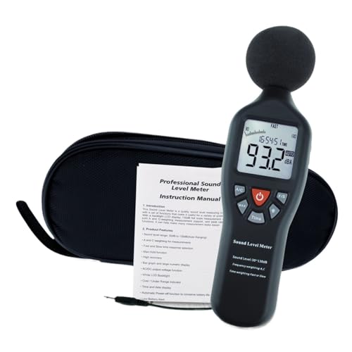Decibelímetro Medidor De Nivel De Sonido Digital Compacto De 30 DB A 130 DB Con Pantalla Retroiluminada De Alta Precisión