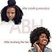 ABH AMAZINGBEAUTY HAIR Afro Coily Clip in Hair Extensions Real Human Hair 4B and 4C Double Wefts Remy Coily Clip ins for African Americans 120 Grams 7pcs 17 Clips, #1B Natural Black 14 Inch