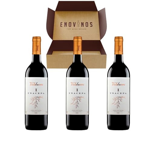 Vino Valduero Una Cepa - x3 Botellas Vino Tinto Ribera del Duero x 75 cl - Mejor Selección ENOVINOS
