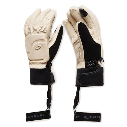Oakley (�I�[�N���[) �O���[�u FOS901654 PEAK LEATHER GLOVES PEBBLE US L �T�C�Y (���{ XL �T�C�Y����) �h�� �ۉ� �X�m�[�{�[�h �X�L�[ �X�|�[�c �h������ �V���T���[�g �ϋv��