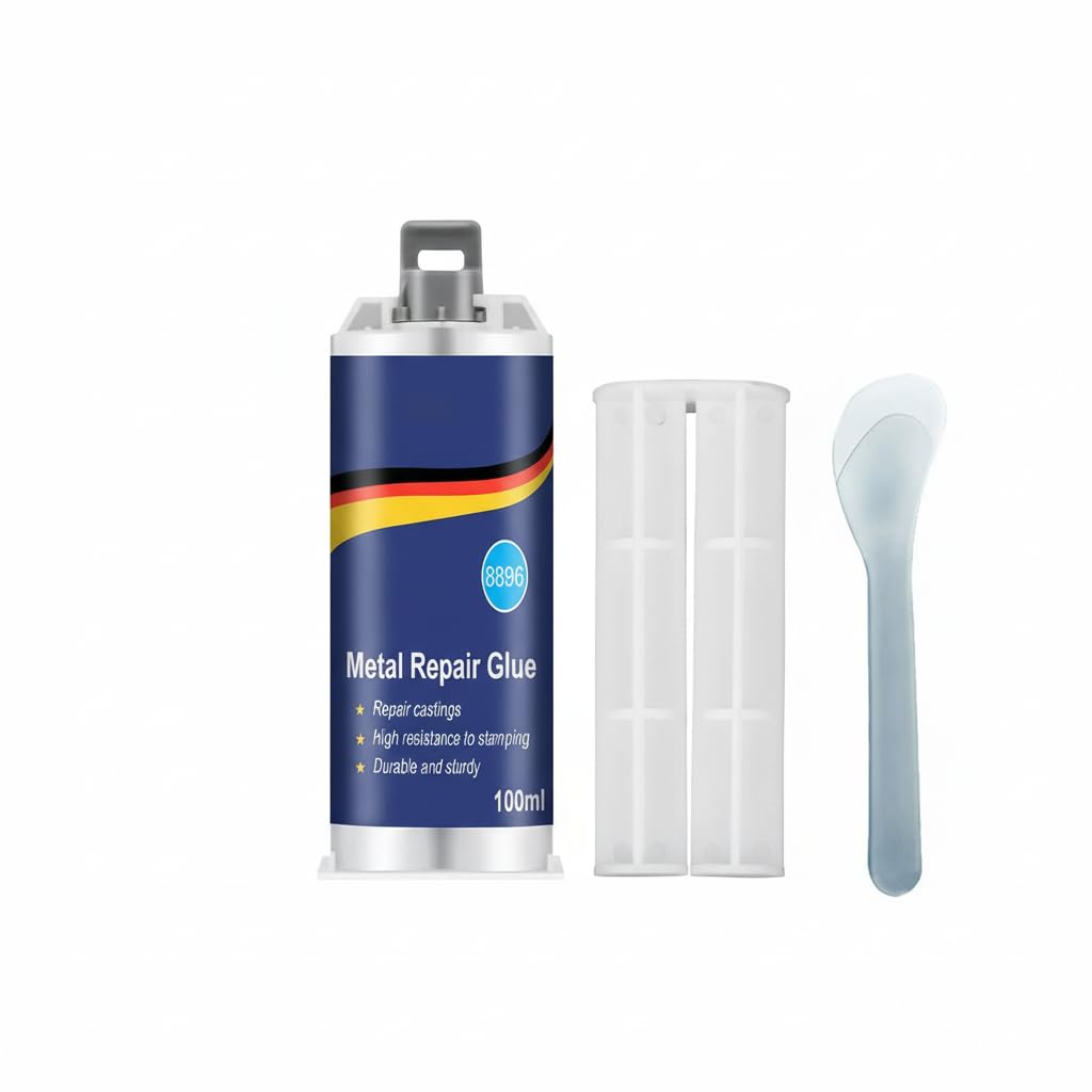 Azonee 100 Ml Metal Repair Glue, Casting Heavy Duty Welding Glue For Metal, Ceramics, Plastics,Super Ab Adhesive, Industrial Heat Resistance Cold Weld Paste Gel Tools