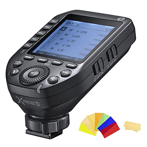 Godox Xproii-S Ttl Wireless Flash Trigger Transmitter Compatible For Sony Cameras,2.4G 1/8000S Hss,Bluetooth Connection,New Hotshoe Locking,16 Groups And 32 Channels #TOP8