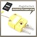 YIYANTO 5Pcs 1 Meters K Type Thermocouple Temperature Probe Sensors Compatible with Type-K Temperature Measuring Instruments, Higher Accuracy Long Measure Range -58°F~899°F(-50°C~482°C)