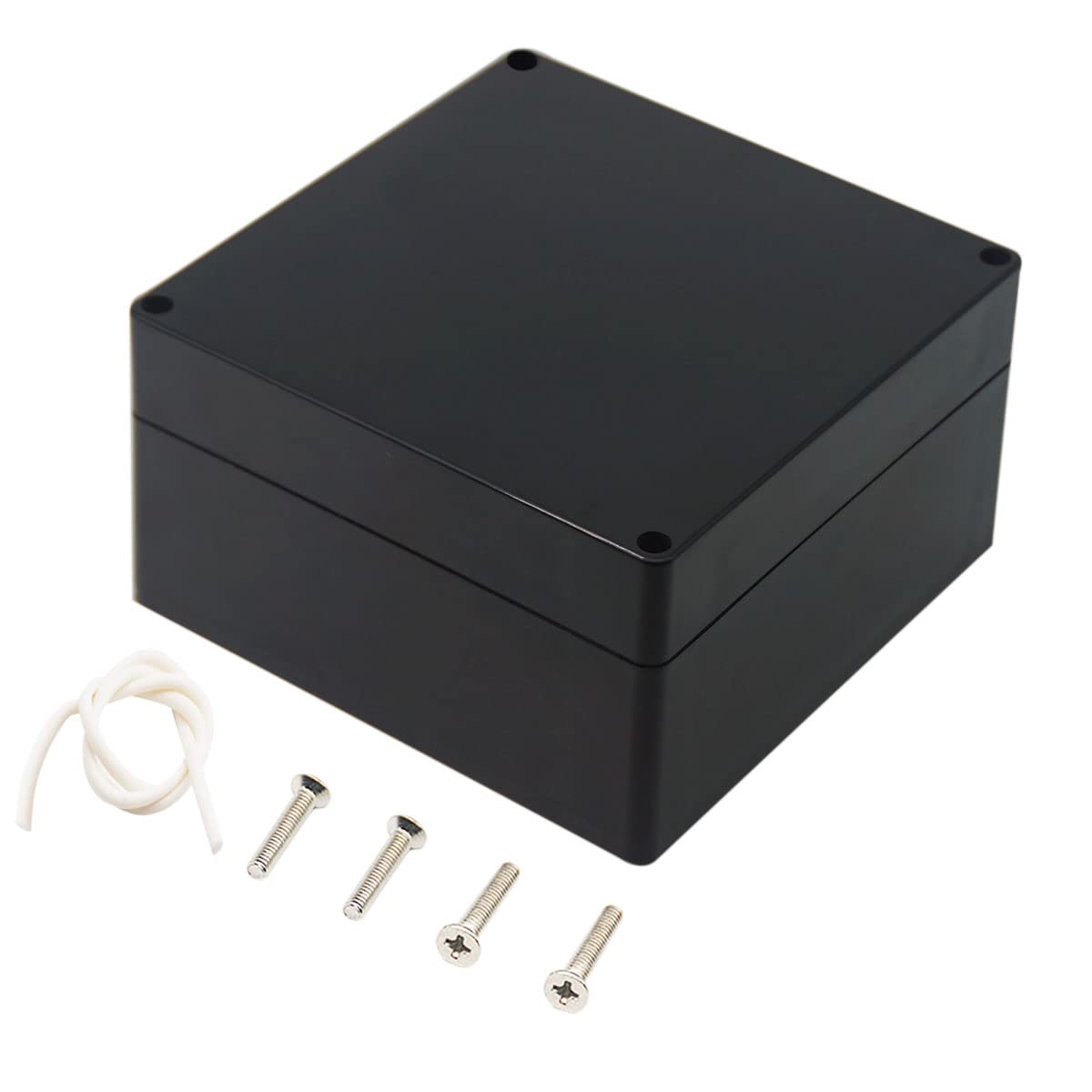 Junction Box, Zulkit Project Box IP65 Waterproof Outdoor Box ABS Plastic Electrical Boxes Electronic Enclosure Black 3.94 x 2.68 x 1.97 inch (100X68X50mm) (Pack of 2) — Amazon image 11