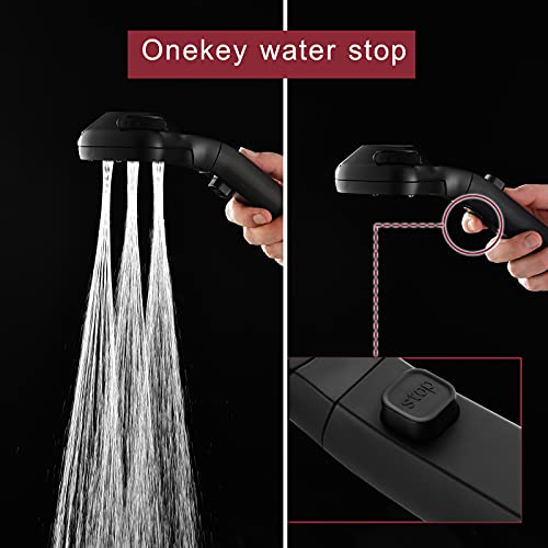 Srmsvyd Shower Head With Handheld, Shower Heads High Pressure 4-Spray Setting Multi-Functions With On/Off Switch… #TOP3