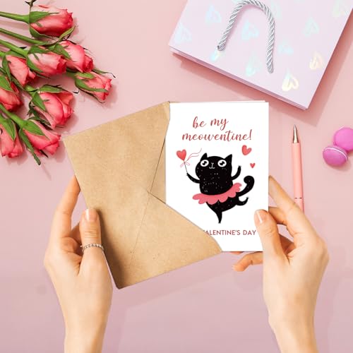 Cartões de Dia dos Namorados em massa para crianças escolares, pacote com 24 cartões engraçados de D