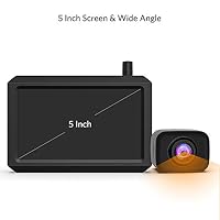 Digital Kabellos Rückfahrkamera Set Unterstützt 2 Kameras mit 5" HD Monitor – Ansicht 7